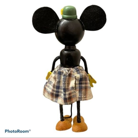 SCHYLLING retro Minnie Mouse rare fun-e-flex wood doll - Picture 8 of 9